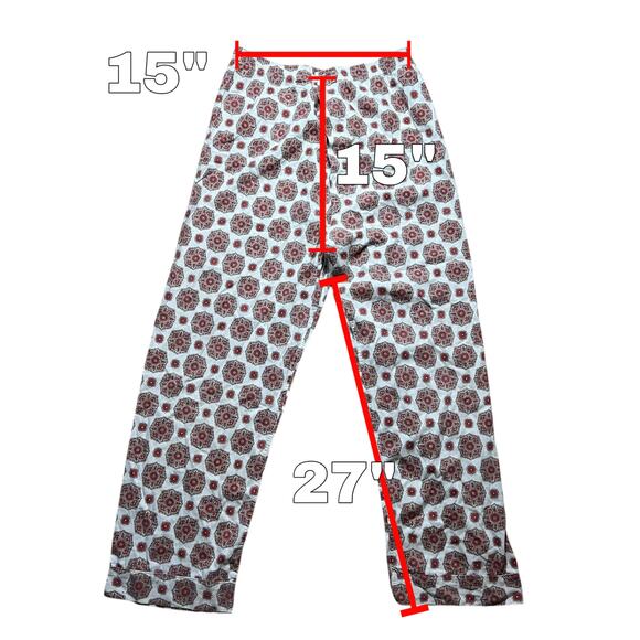 VINTAGE 70s Loungewear Set Size M Mod Geometric 2 Piece Orange Baroque - Picture 4 of 5